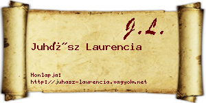 Juhász Laurencia névjegykártya